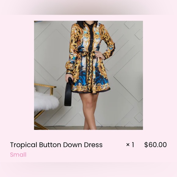 Tropical button down dress - Picture 2 of 4